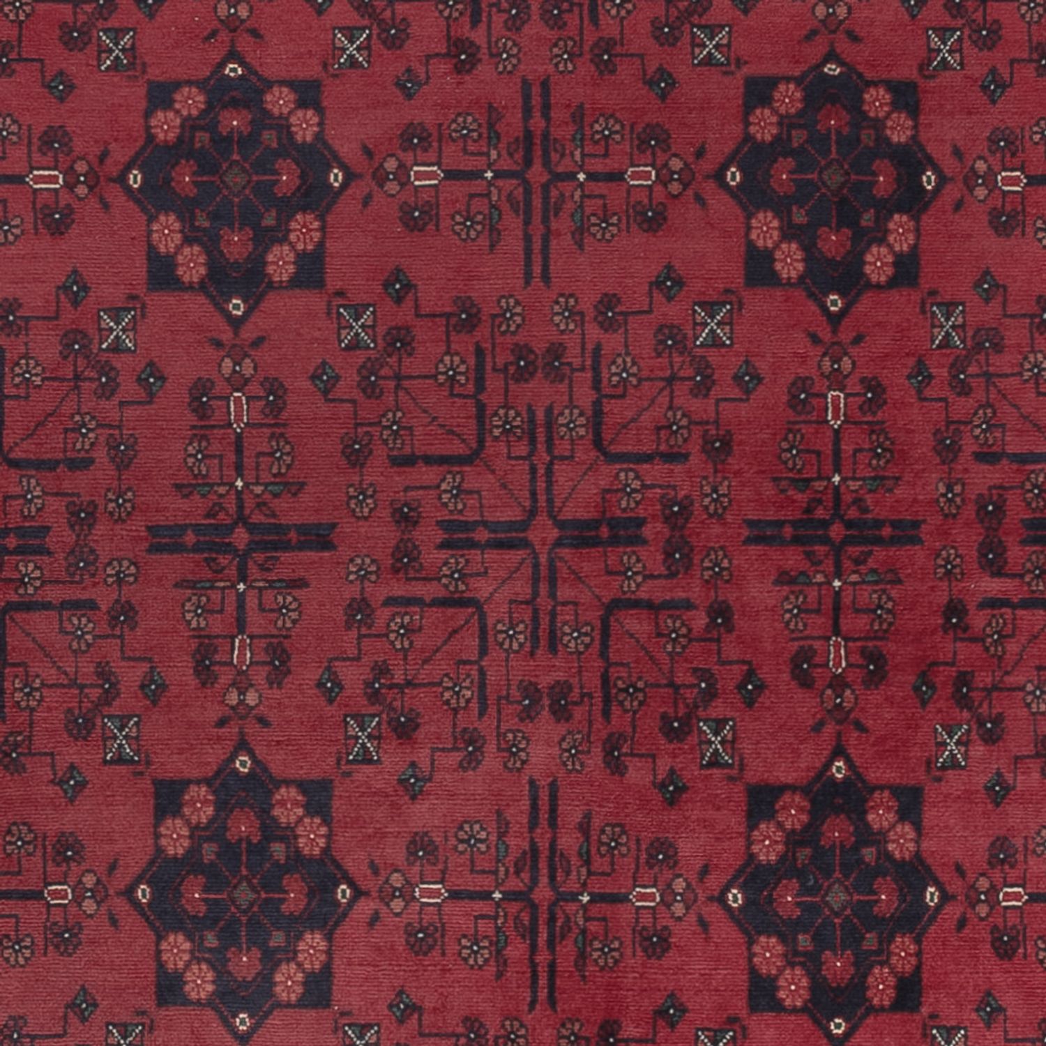Afghan Rug - Royal - 302 x 193 cm - dark red