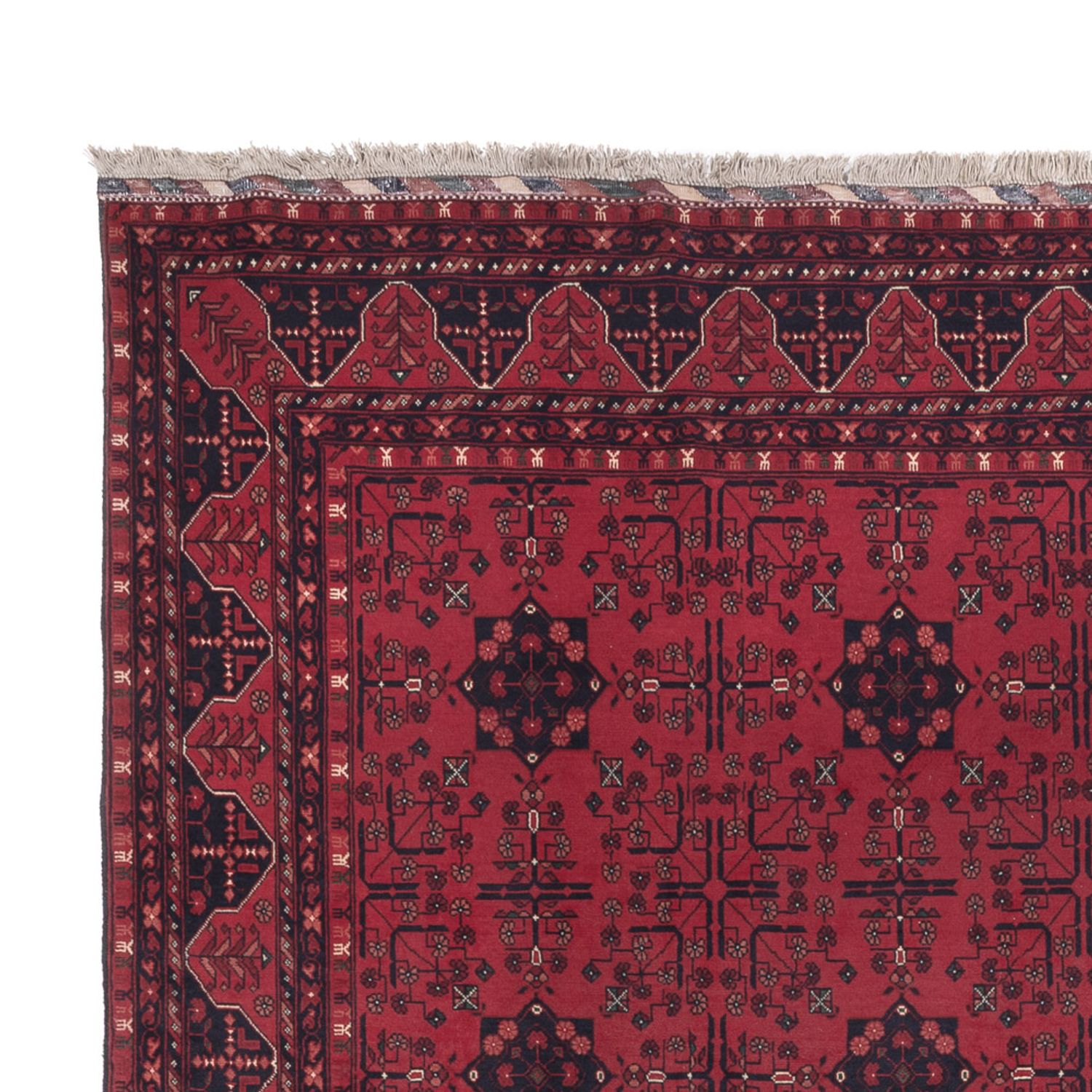 Afghan Rug - Royal - 302 x 193 cm - dark red