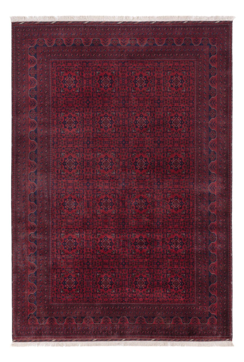 Afghan Rug - Royal - 286 x 202 cm - dark red