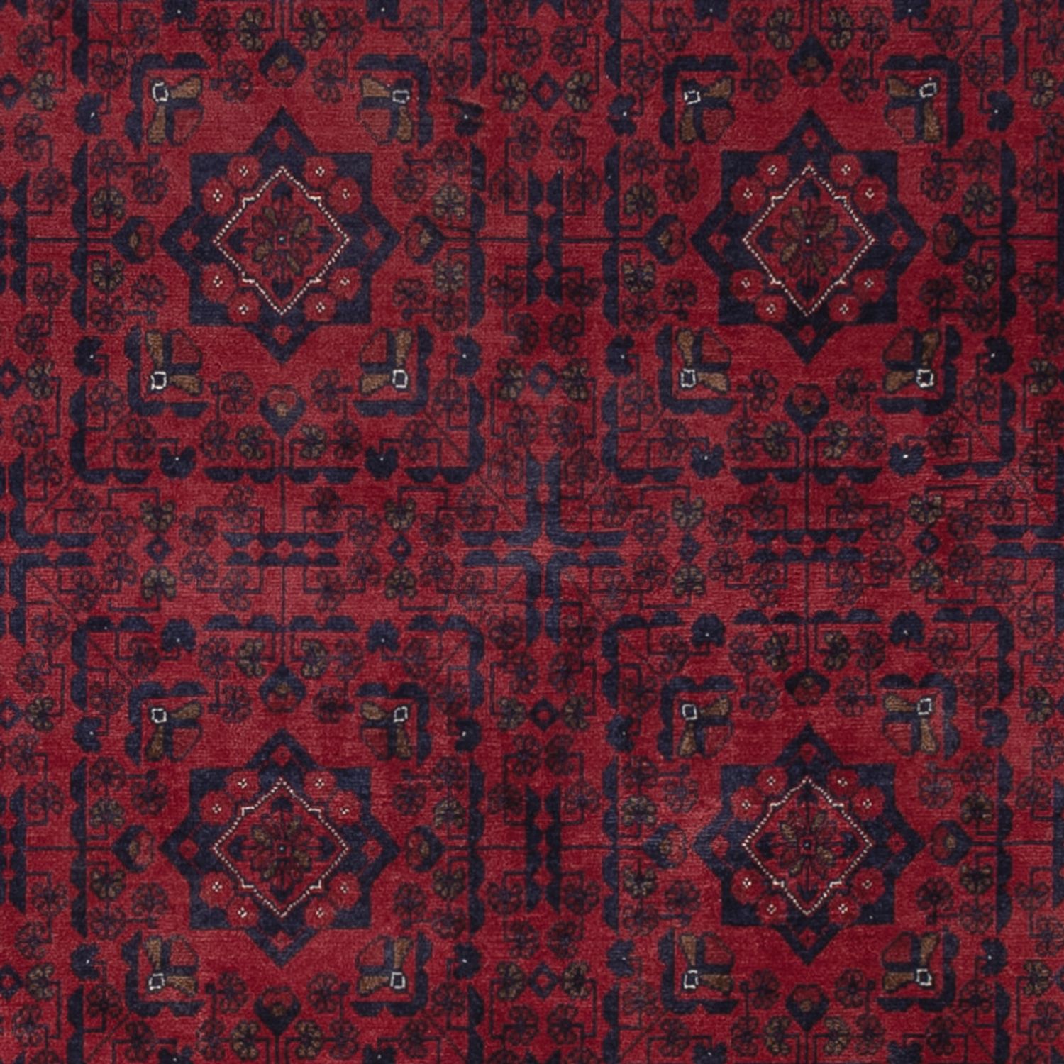 Afghan Rug - Royal - 286 x 202 cm - dark red
