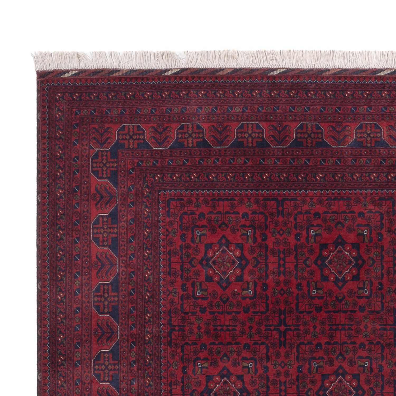 Afghan Rug - Royal - 286 x 202 cm - dark red