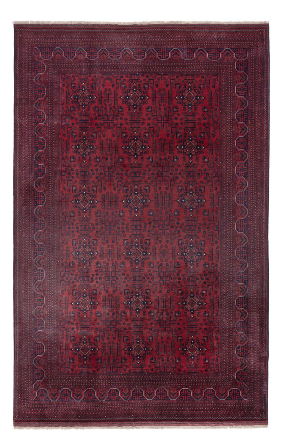 Afghan Rug - Royal - 303 x 194 cm - dark red