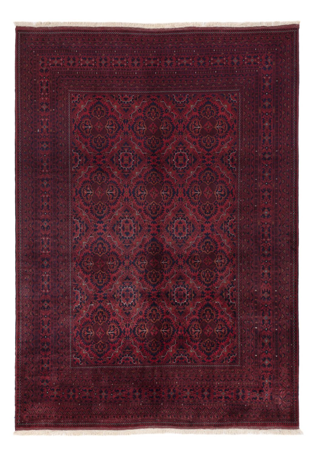 Afghan Rug - Royal - 292 x 202 cm - dark red