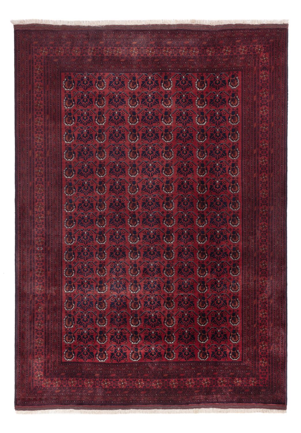 Afghan Rug - Royal - 288 x 200 cm - dark red