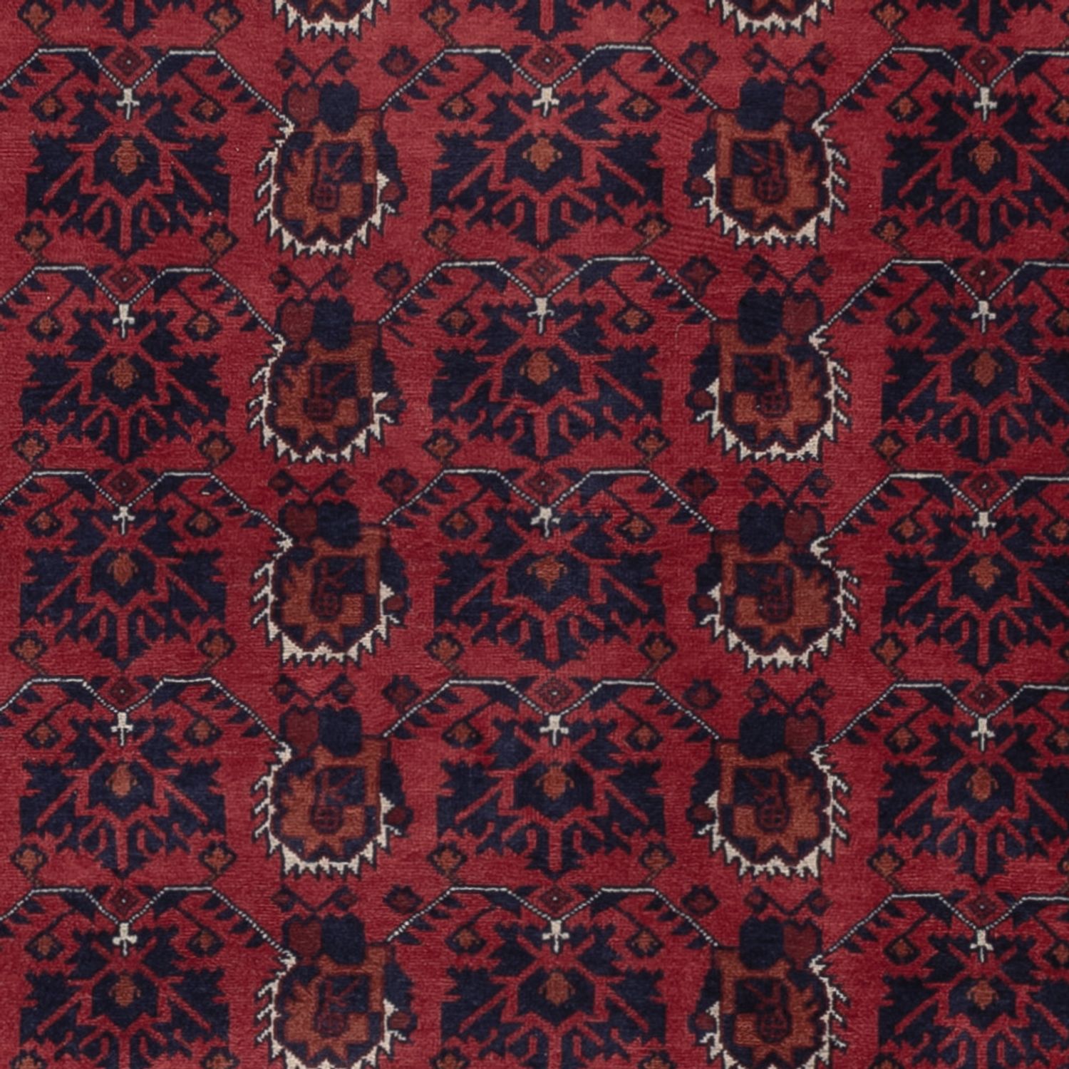 Afghan Rug - Royal - 288 x 200 cm - dark red