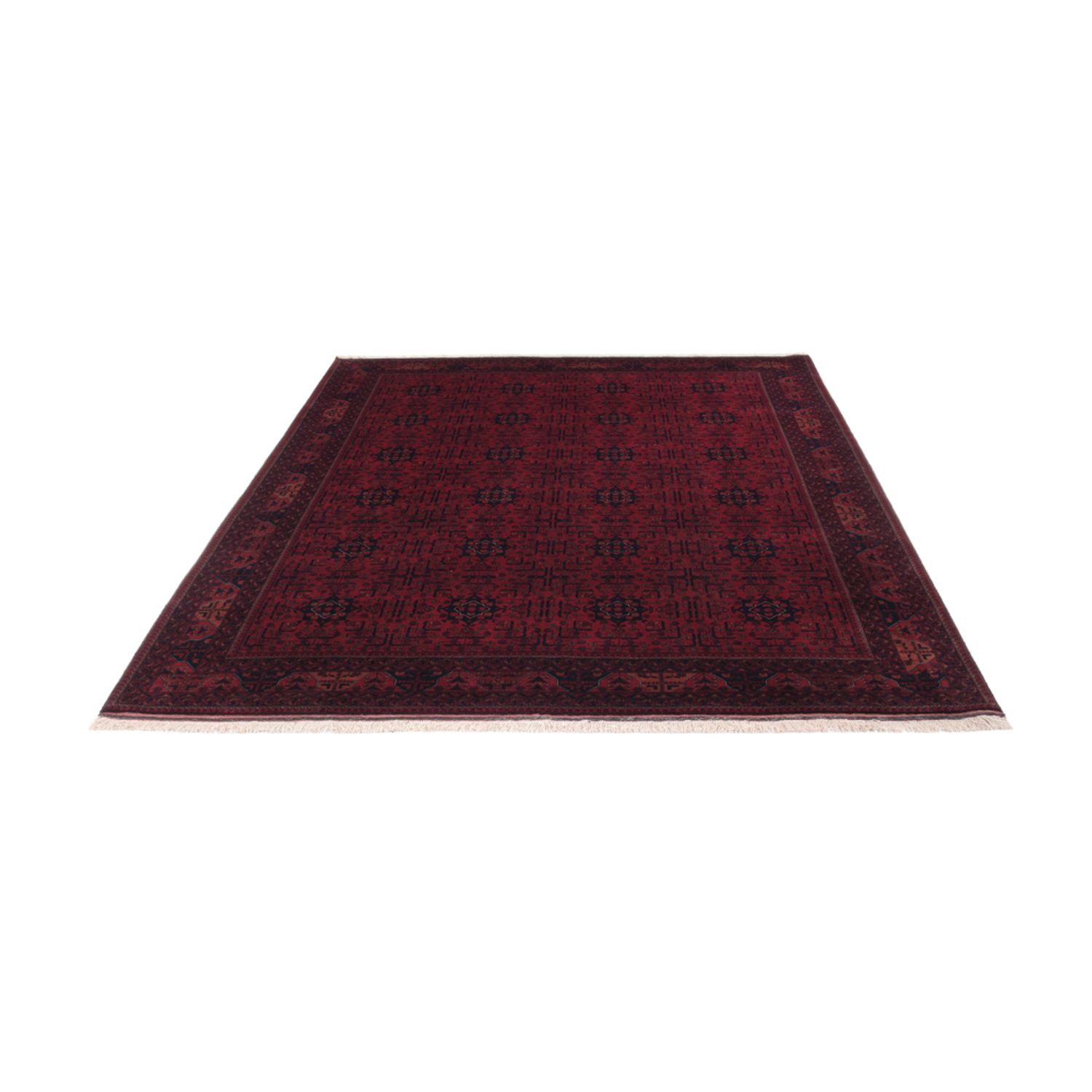 Afghan Rug - Royal - 281 x 199 cm - dark red