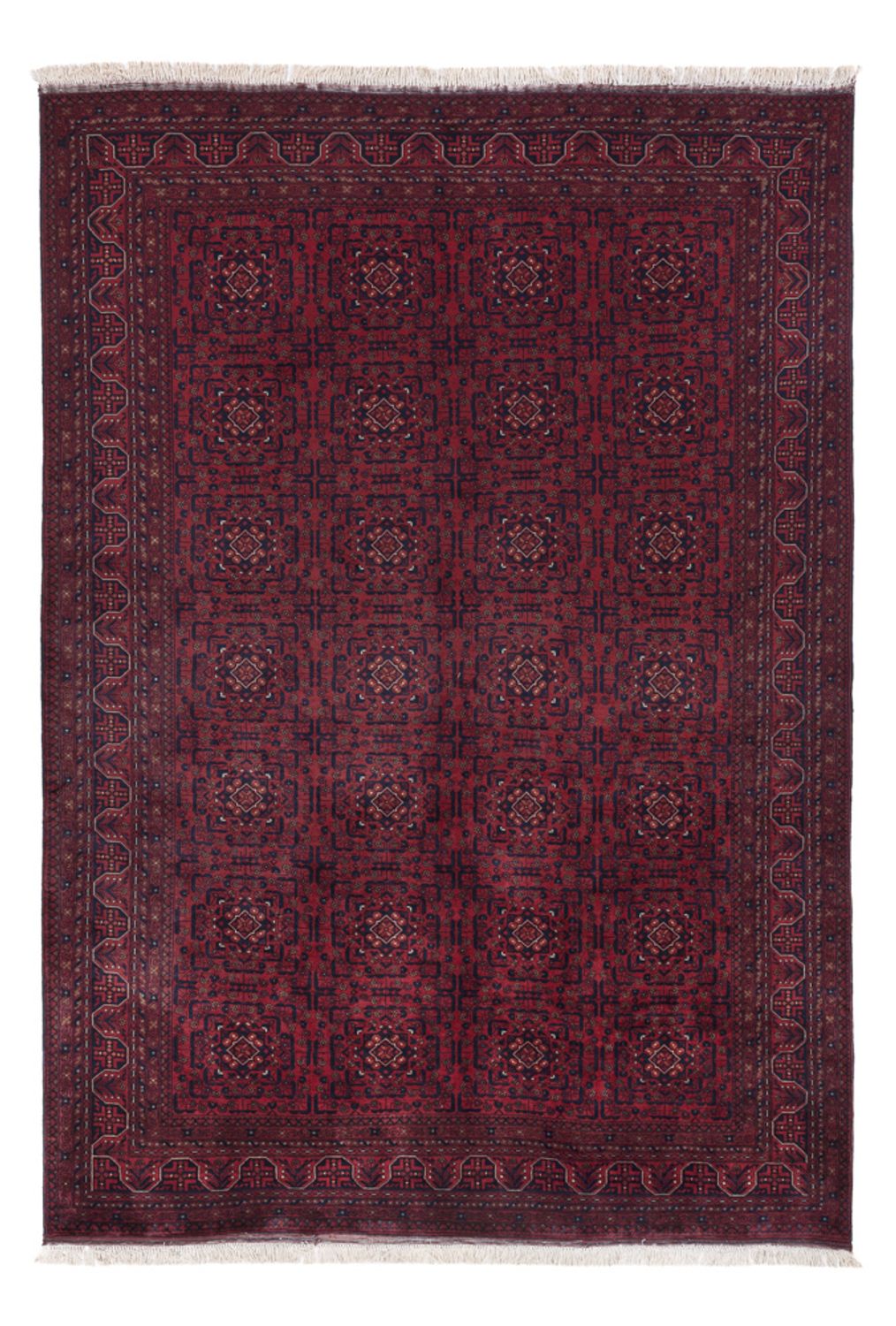Afghan Rug - Royal - 283 x 196 cm - dark red