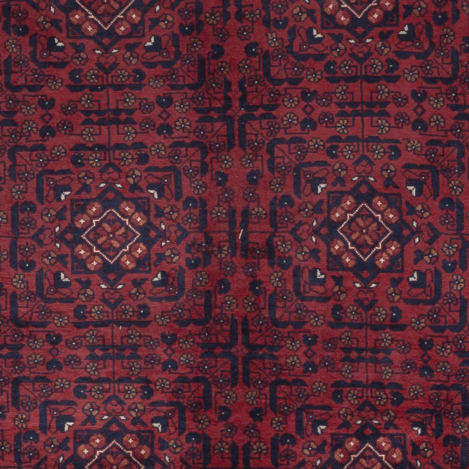 Afghan Rug - Royal - 283 x 196 cm - dark red