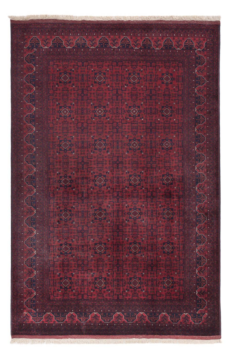 Afghan Rug - Royal - 299 x 199 cm - dark red