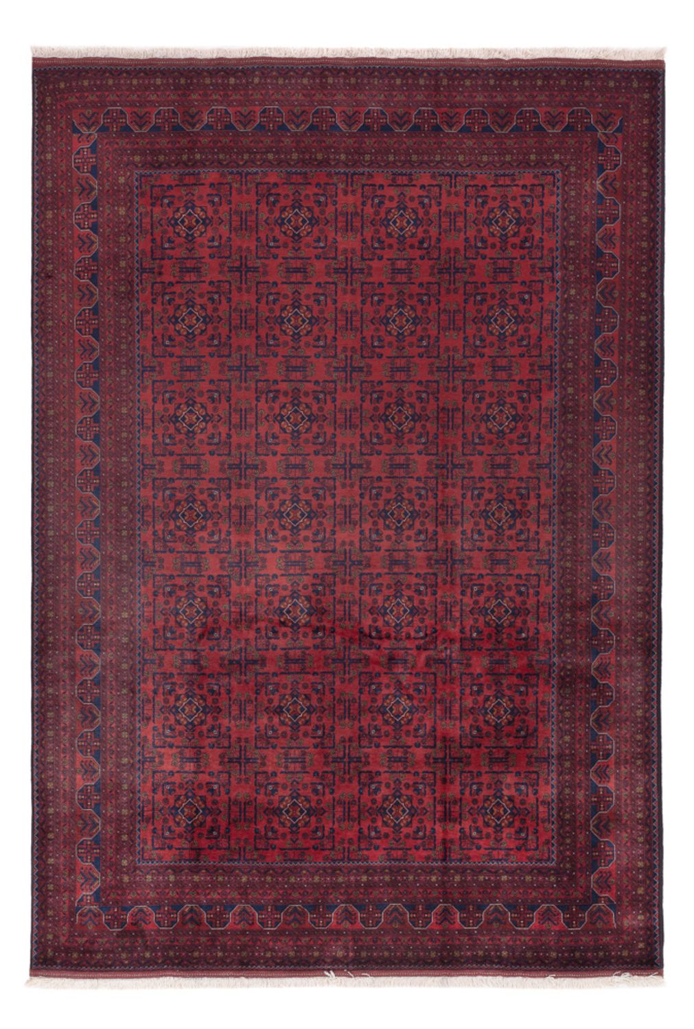 Afghan Rug - Royal - 294 x 197 cm - dark red