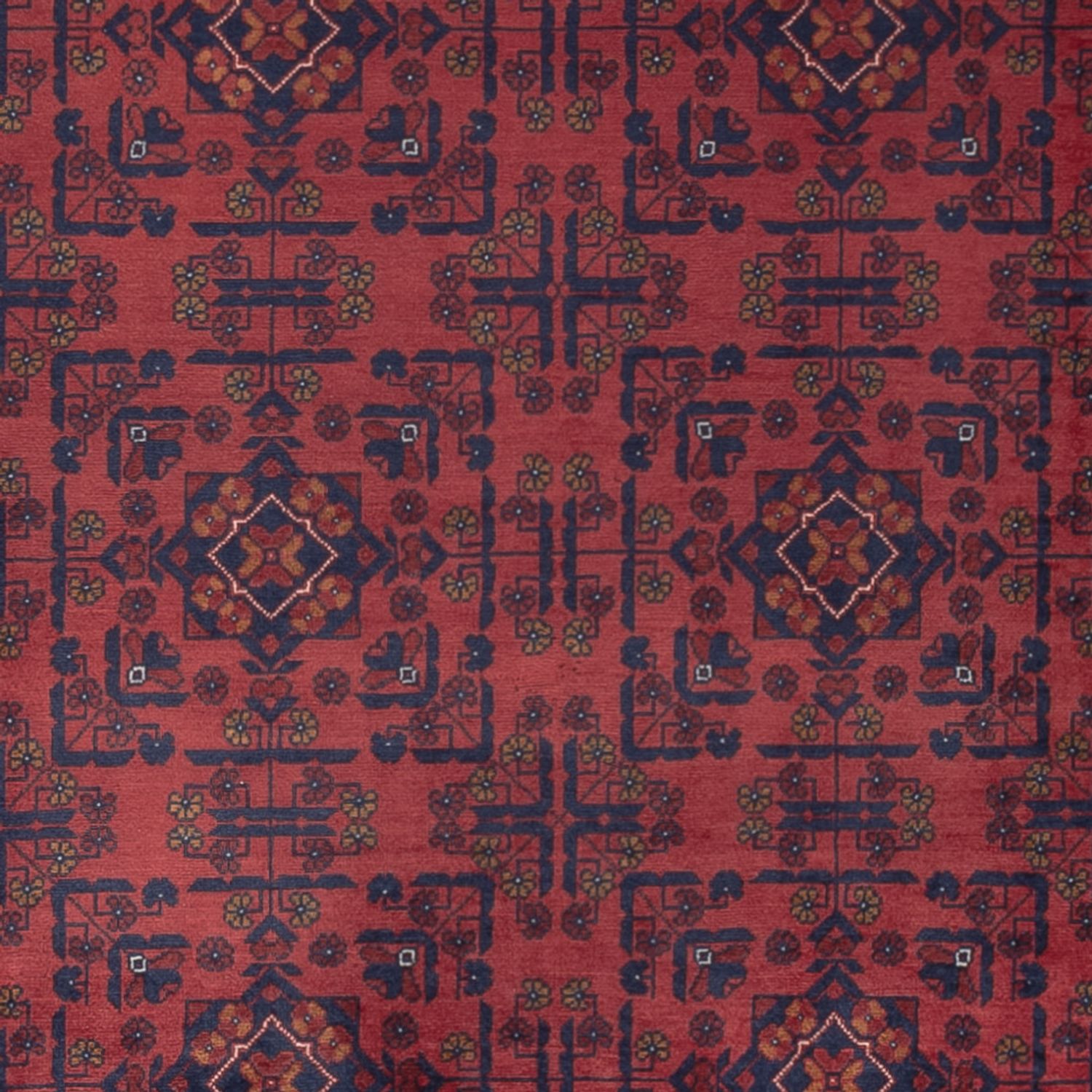 Afghan Rug - Royal - 294 x 197 cm - dark red