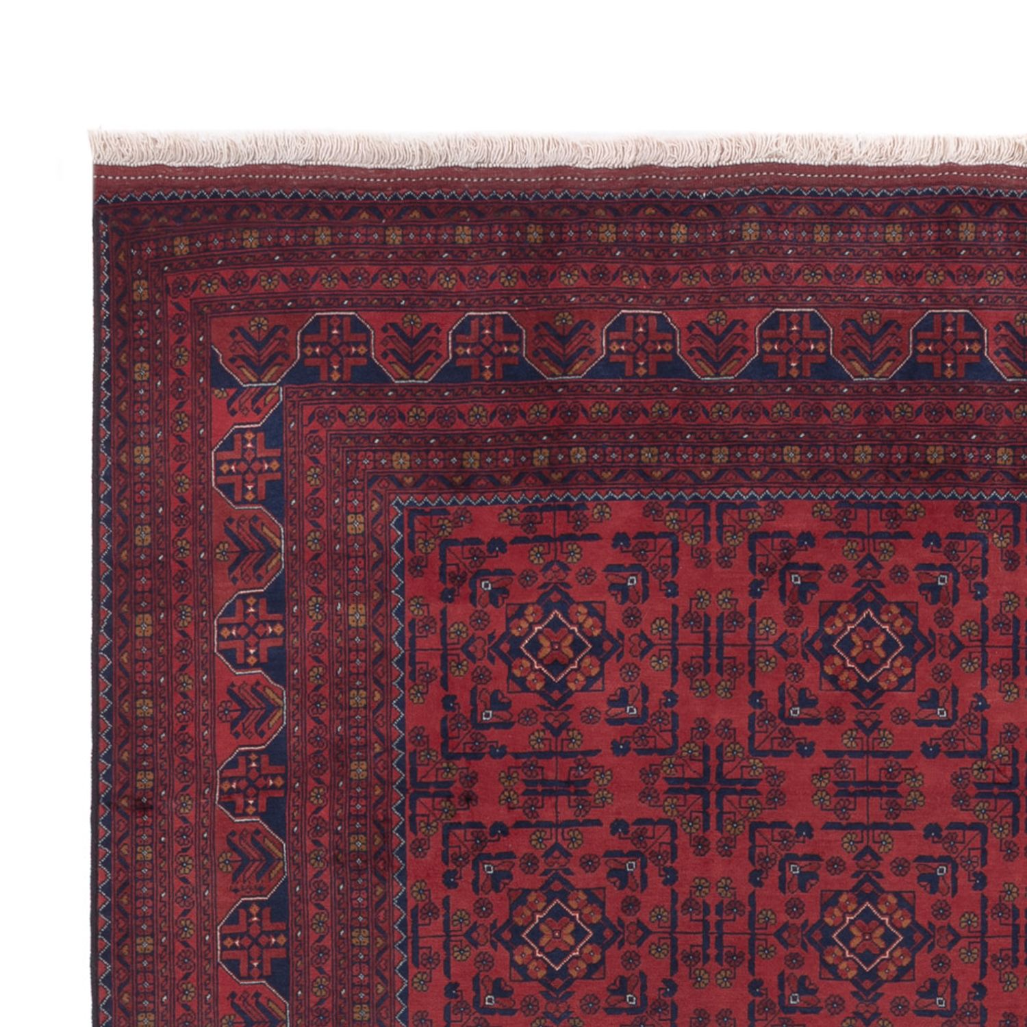 Afghan Rug - Royal - 294 x 197 cm - dark red