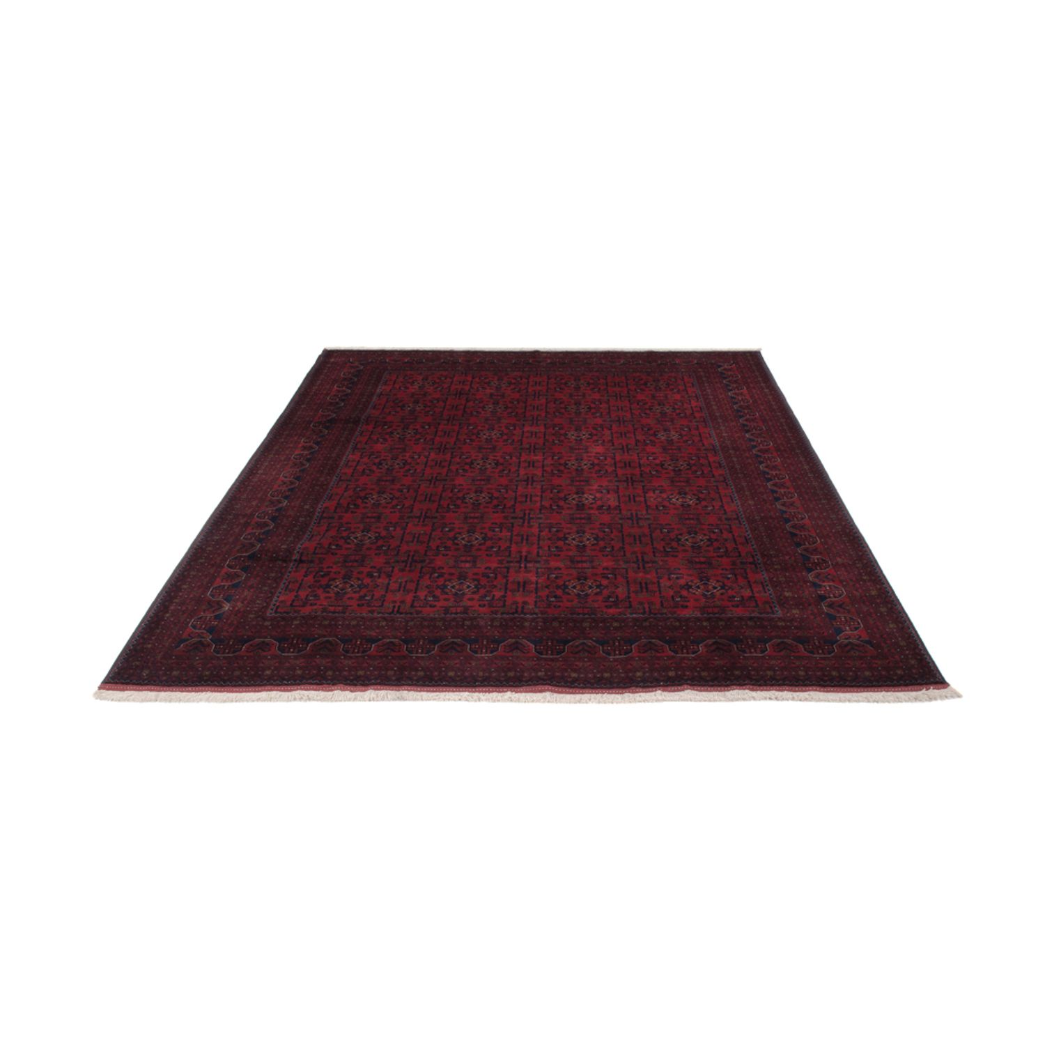 Afghan Rug - Royal - 294 x 197 cm - dark red