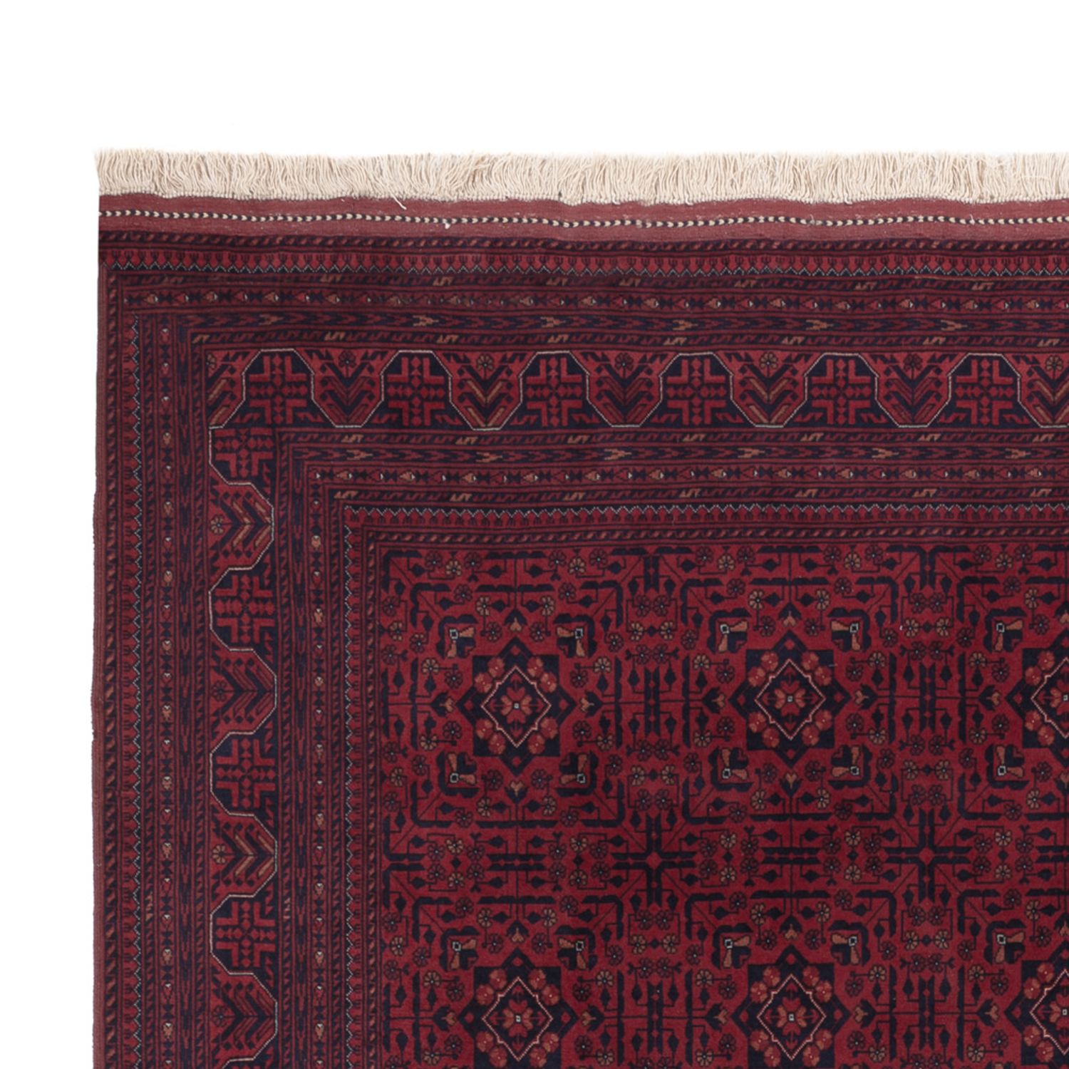 Afghan Rug - Royal - 303 x 201 cm - dark red