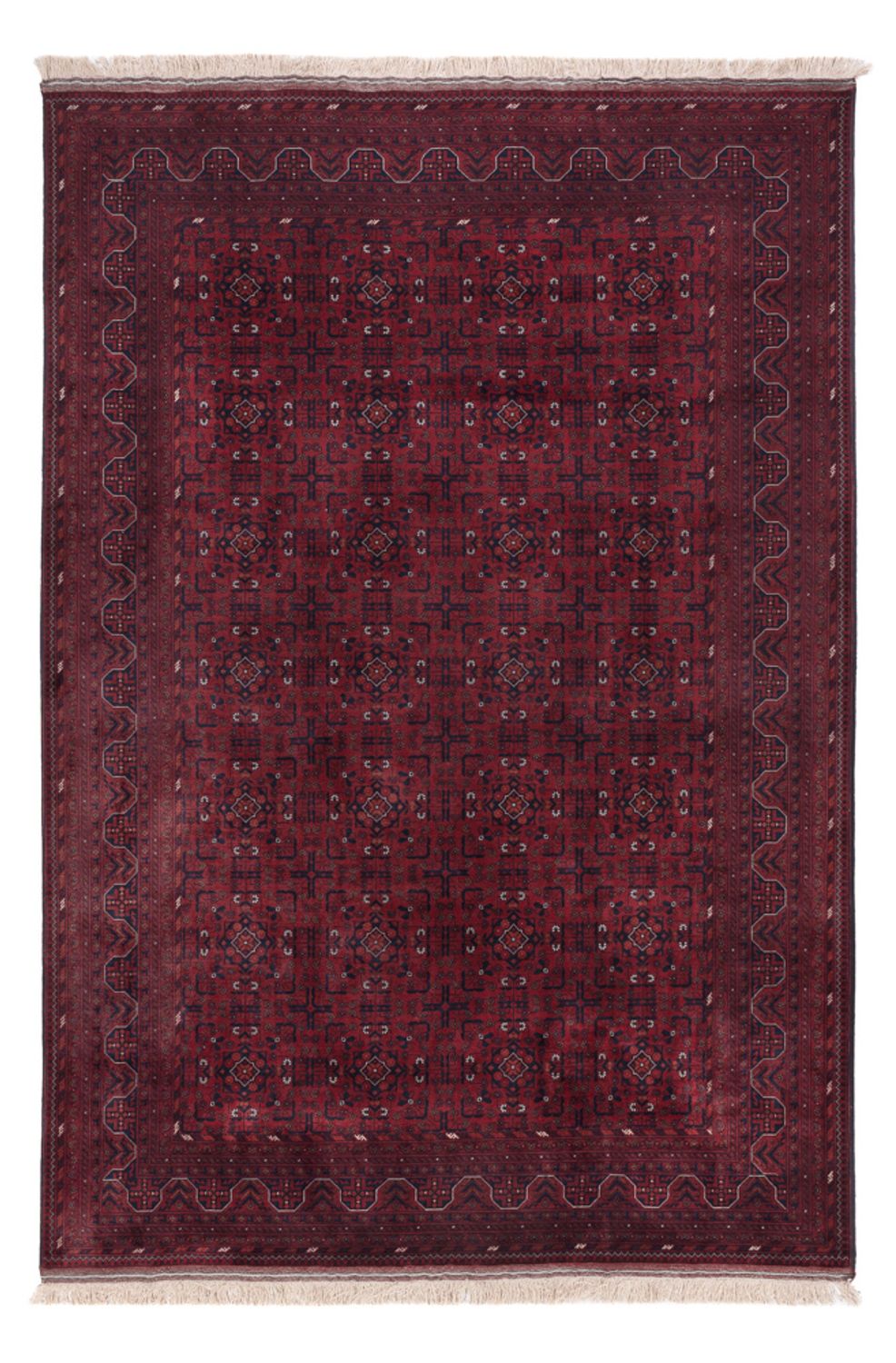 Afghan Rug - Royal - 298 x 199 cm - dark red