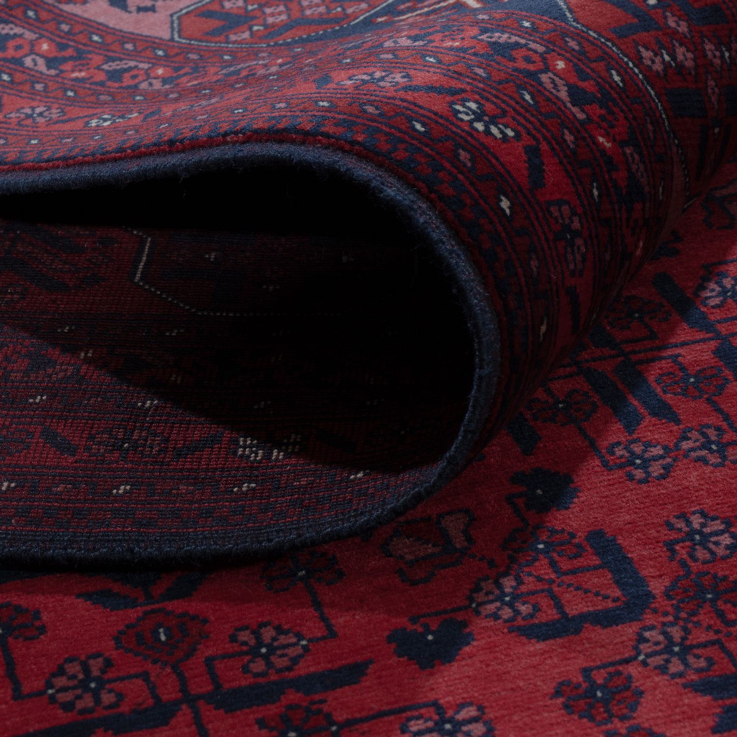 Afghan Rug - Royal - 292 x 199 cm - dark red