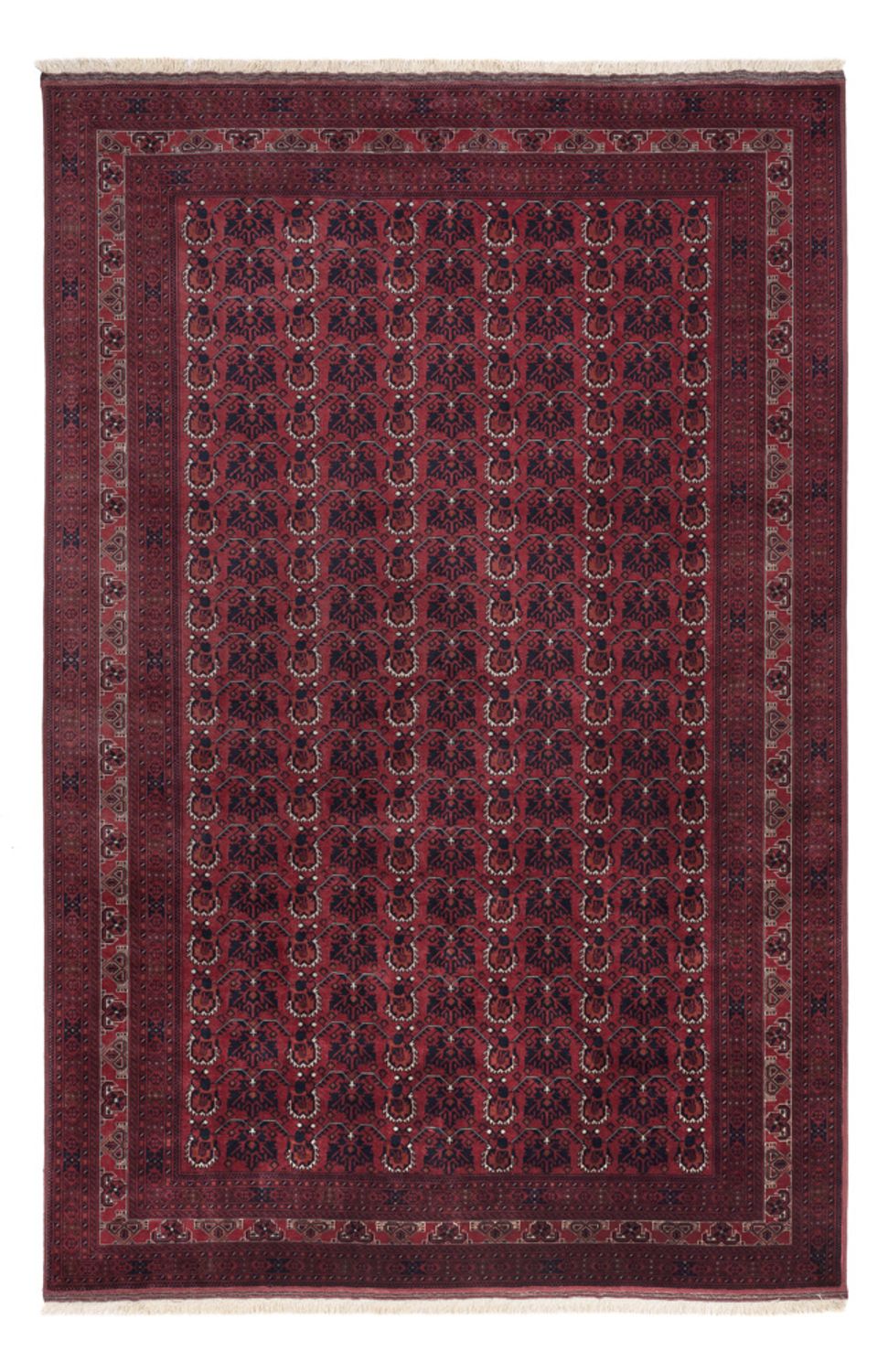 Afghan Rug - Royal - 303 x 194 cm - dark red