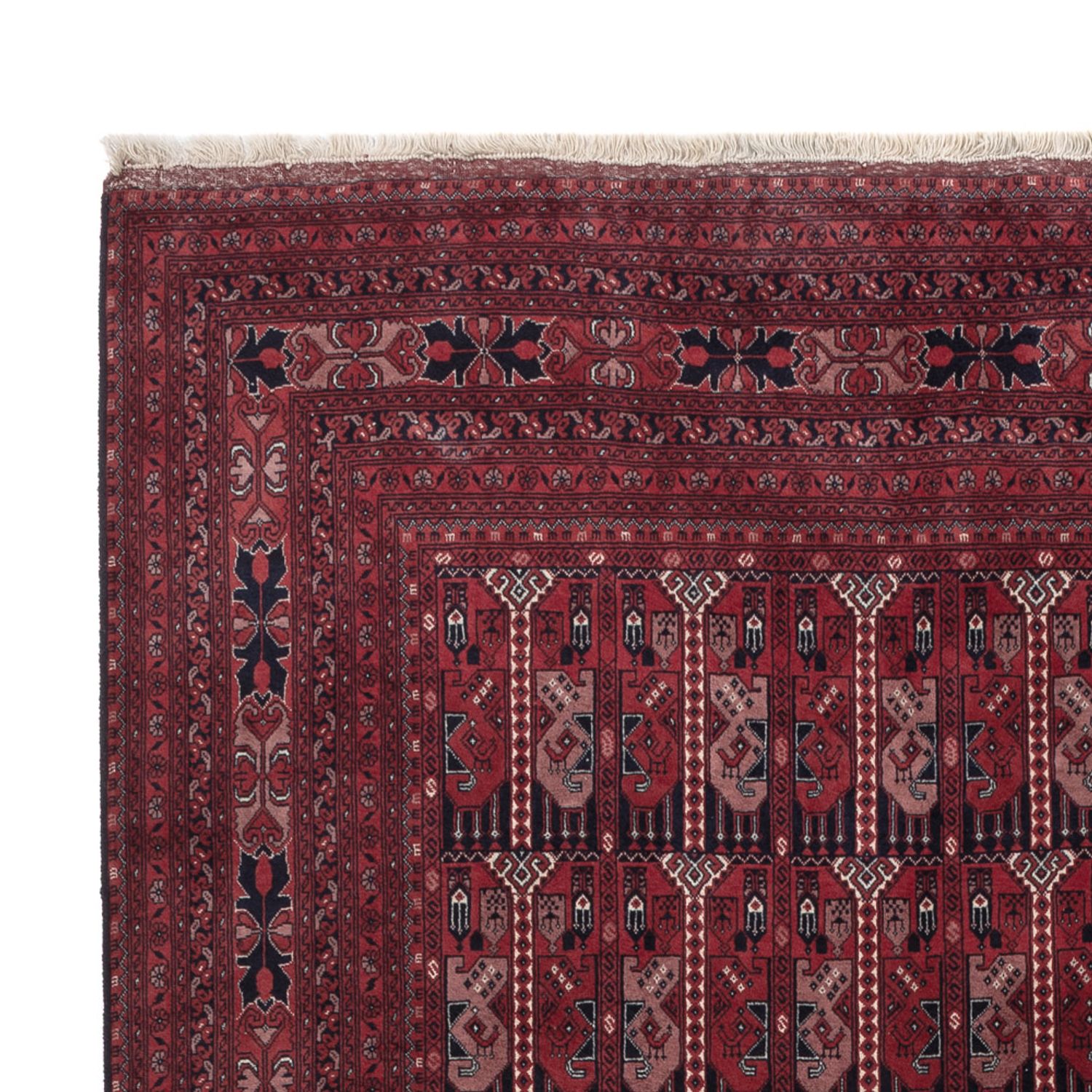 Afghan Rug - Royal - 294 x 199 cm - dark red