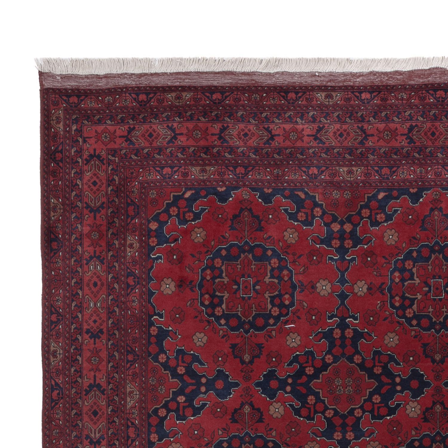 Afghan Rug - Royal - 298 x 204 cm - dark red