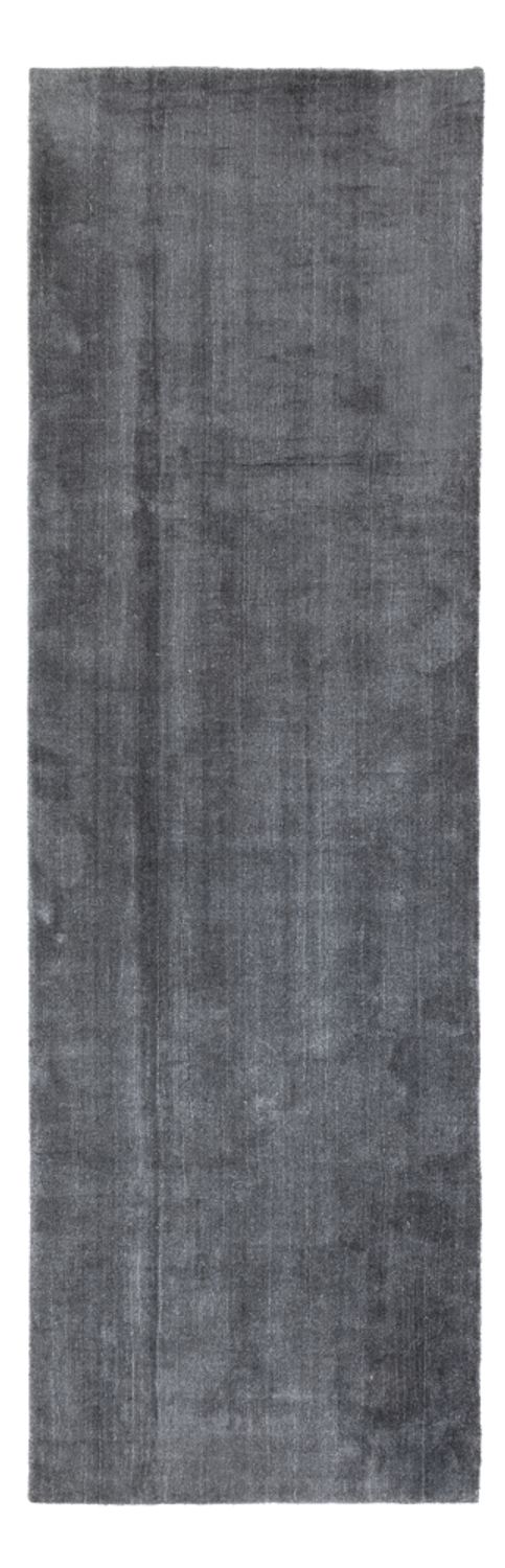 Runner Gabbeh Rug - Loribaft Softy - 300 x 94 cm - anthracite
