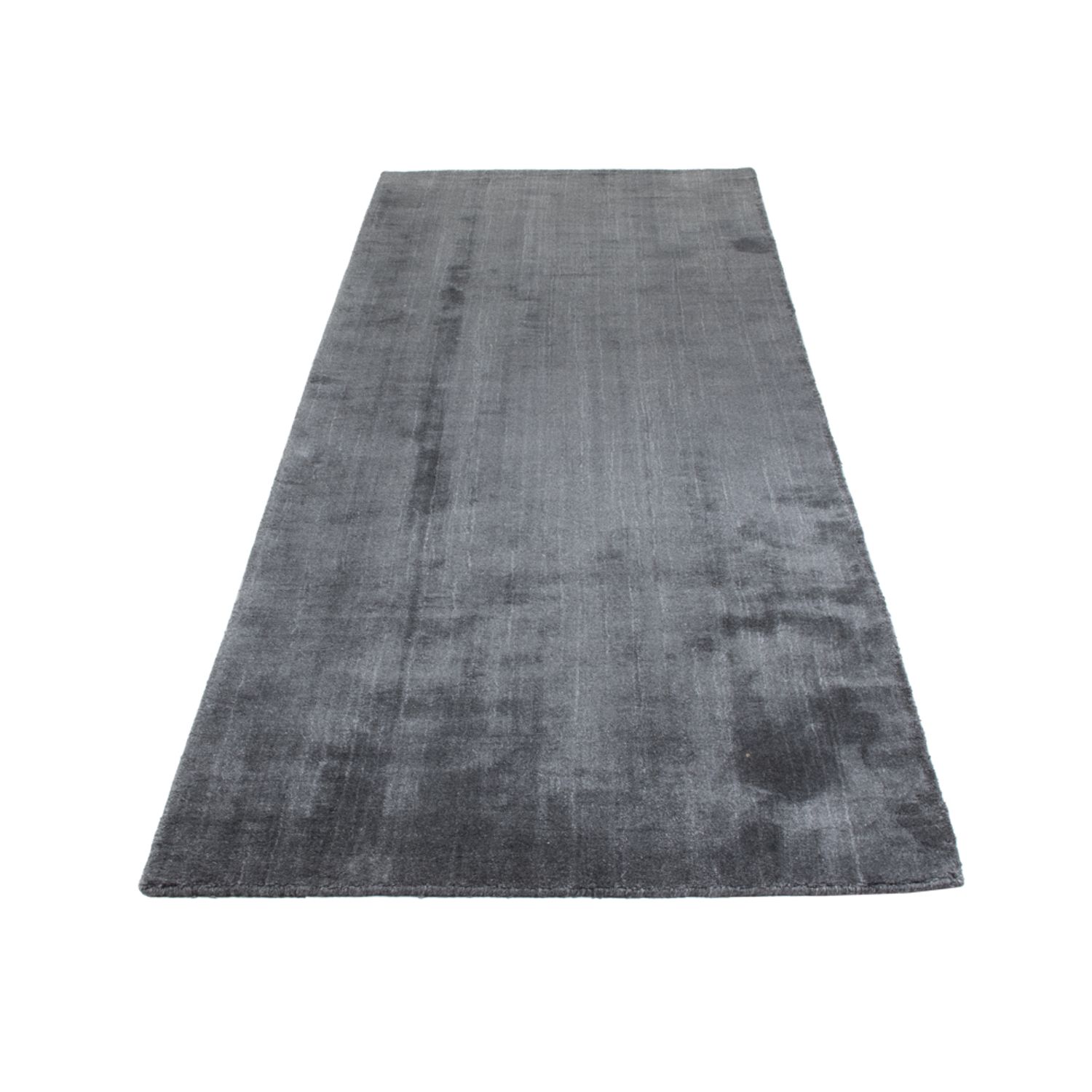 Runner Gabbeh Rug - Loribaft Softy - 300 x 94 cm - anthracite