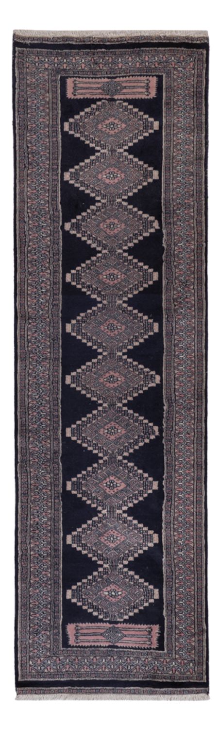 Runner Pakistani Rug - 270 x 77 cm - dark blue