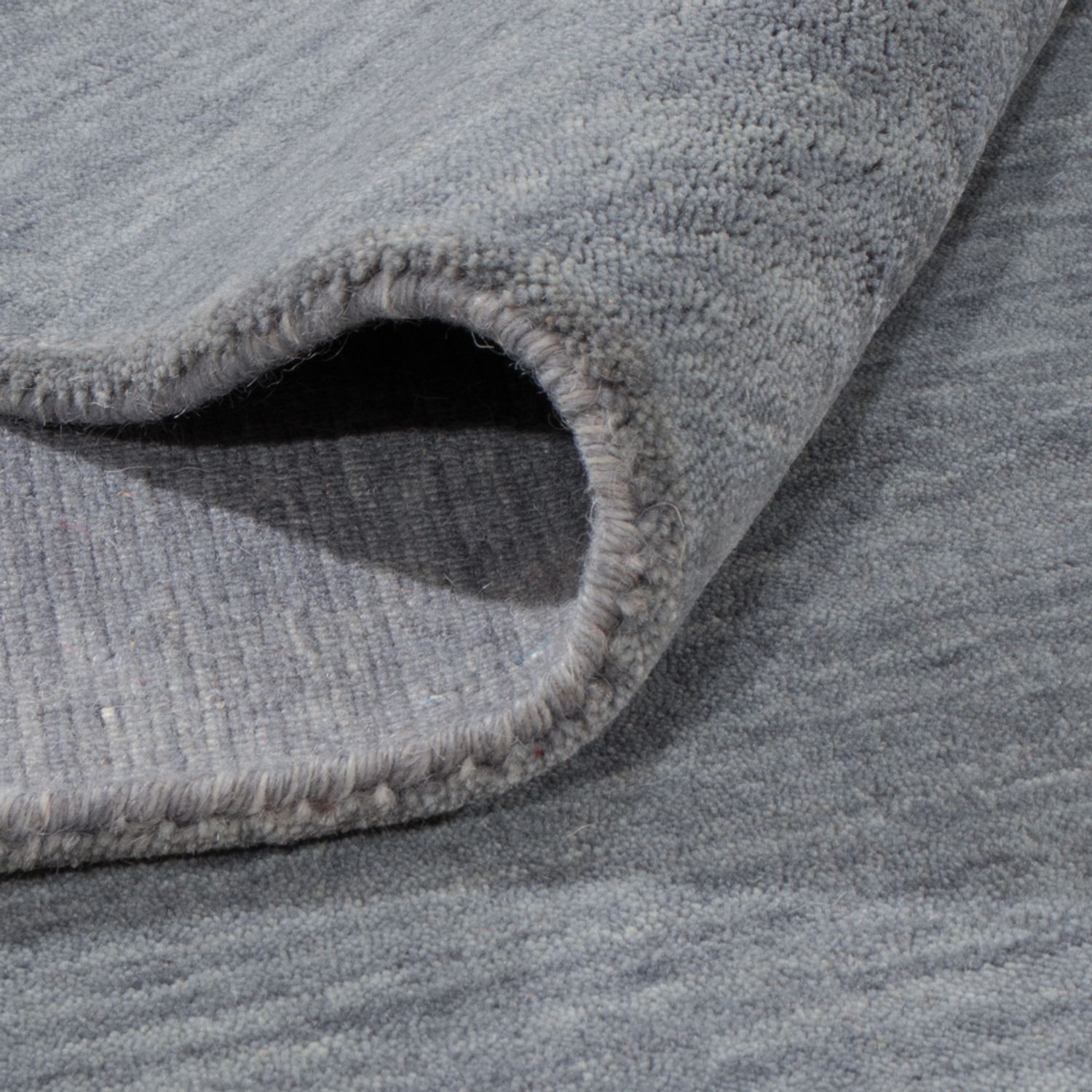 Gabbeh Rug - Loribaft Softy square  - 200 x 200 cm - grey