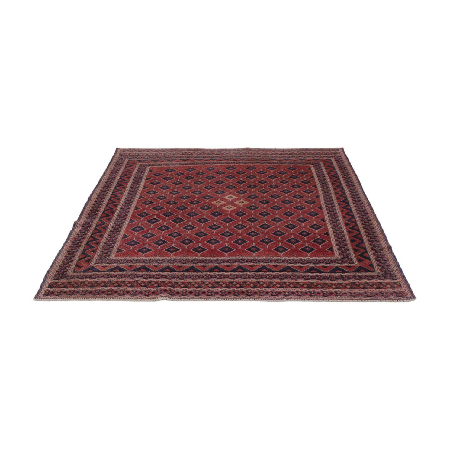 Kelim Rug - Oriental other shape  - 184 x 158 cm - dark red